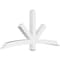 Ekena Millwork Alberta Architectural Grade PVC Gable Bracket, 72"W x 33"H x 4"D x 4"F, 11/12 Pitch GBP072X33X0404ALB00 - alternate 1